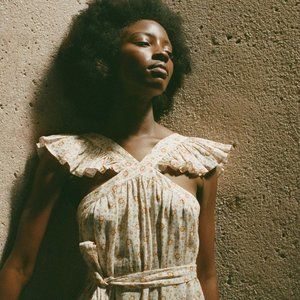 NWT Doen Nisha Dress in Alabaster Countryside Calico